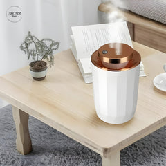 USB Dual Nozzle Humidifier & Diffuser + Night Light - Silent, Nano Mist for Car, Bedroom, Office, Plants - 2 Free Fragrances