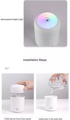 H2O Bliss Portable Humidifier With 2 Free Fragrance